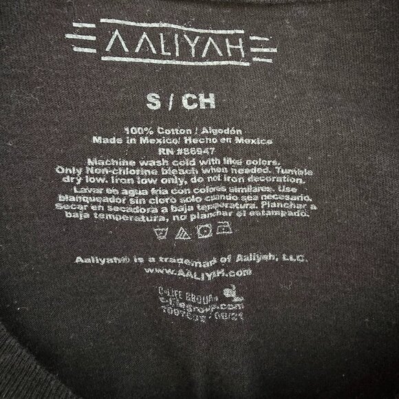 AALIYAH WOMENS  TLC BAND TEES - Picture 3 of 3